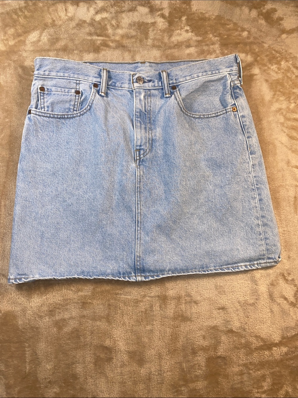 Levi's Light Blue Denim Mini Skirt
